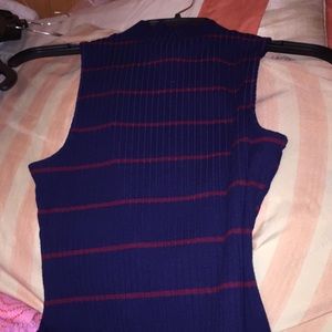 navy blue striped turtleneck